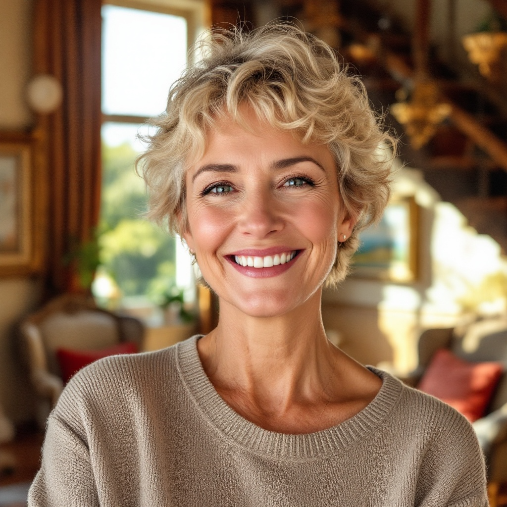 Elderly women smiling profile picture