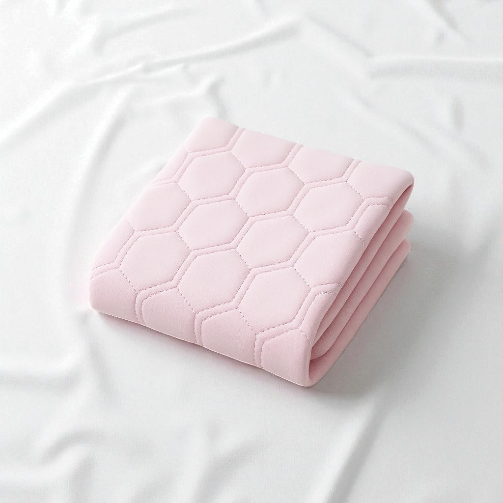 NuVibe™ Ergonomic Cushion Cover in Flamingo Pink – Soft washable fabric with hexagonal stitching