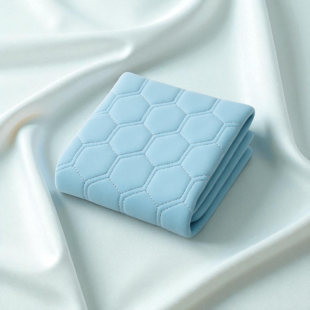 NuVibe™ Ergonomic Cushion Cover in Ocean Blue – Breathable fabric with honeycomb quilted design