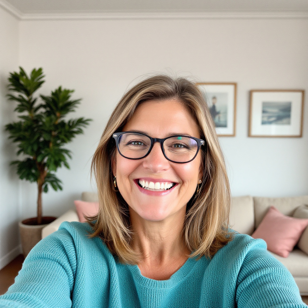 Elderly women smiling profile picture 